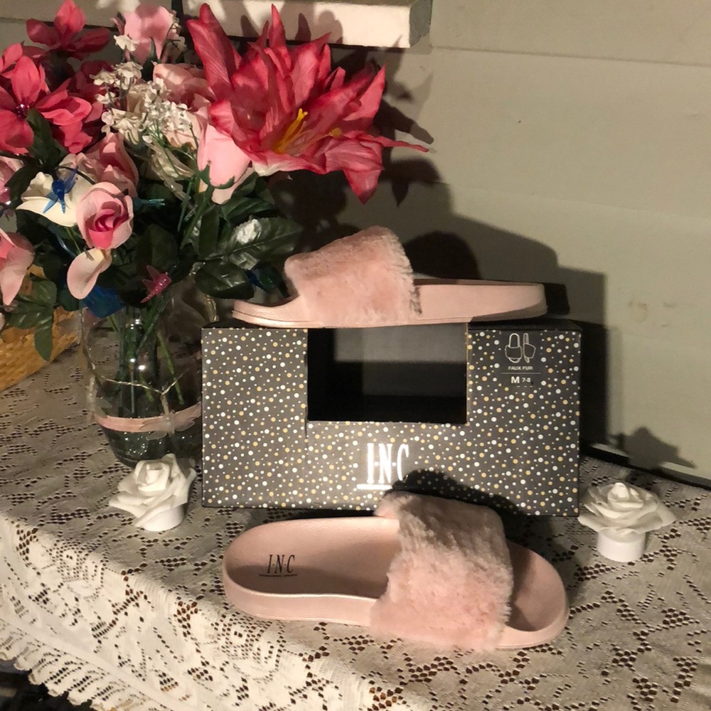 Pink slippers by I-N-C International Concept
